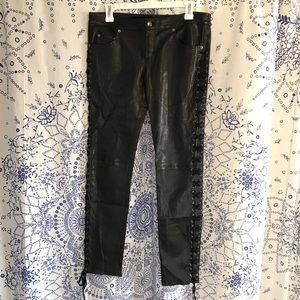 Haute hippie genuine leather pants
